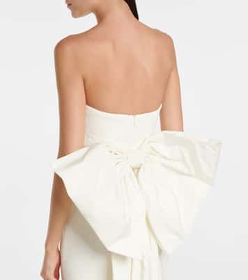 Bridal Rosette crêpe gown | Rebecca Vallance