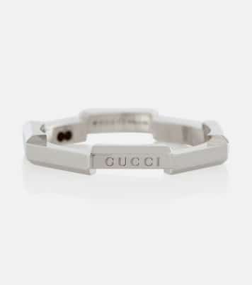 Anello Link To Love in oro bianco 18kt | Gucci