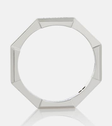 Anello Link To Love in oro bianco 18kt | Gucci