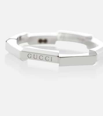 Anello Link To Love in oro bianco 18kt | Gucci