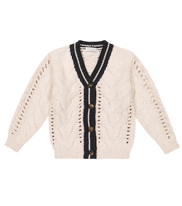 Cardigan en coton mélangé | Brunello Cucinelli Kids