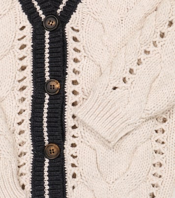 Cardigan en coton mélangé | Brunello Cucinelli Kids