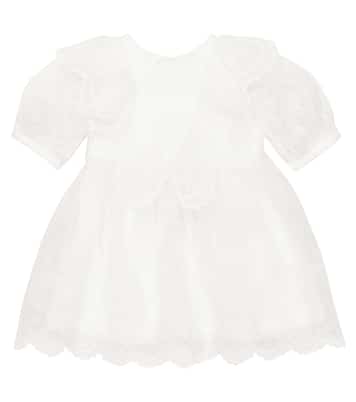 Baby - Abito in seta con ricamo | Stella McCartney Kids