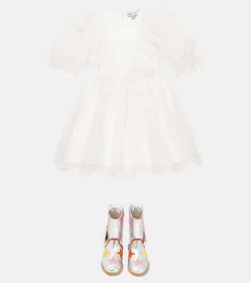Baby - Abito in seta con ricamo | Stella McCartney Kids