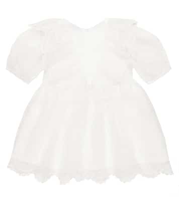 Baby - Abito in seta con ricamo | Stella McCartney Kids