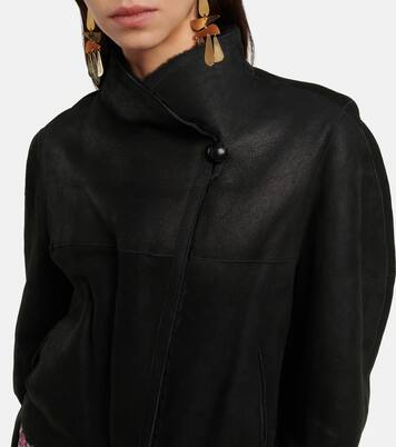 Lederjacke Acacilo mit Shearling | Isabel Marant