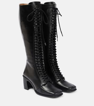 Botas altas con cordones de piel | Marine Serre