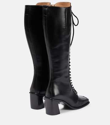 Botas altas con cordones de piel | Marine Serre