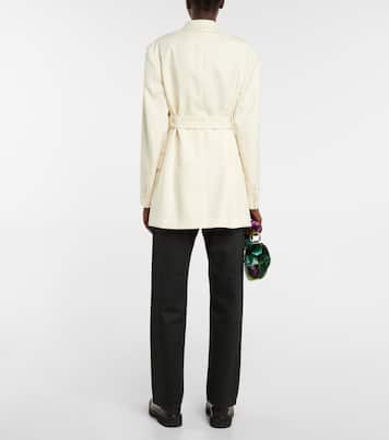 Blazer in lana con cintura | Dries Van Noten