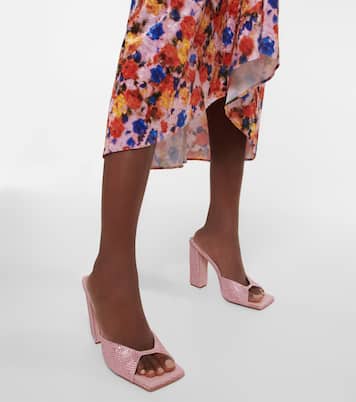 Gia/Rhw Rosie 14 embellished suede mules | Gia Borghini