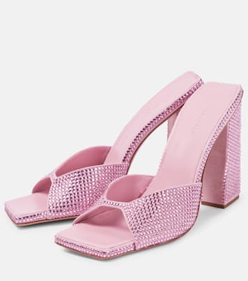 Gia/Rhw Rosie 14 embellished suede mules | Gia Borghini