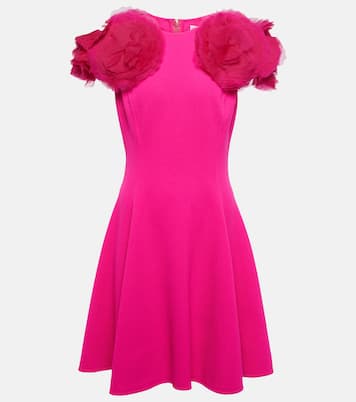 Vestido corto en mezcla de lana | Oscar de la Renta