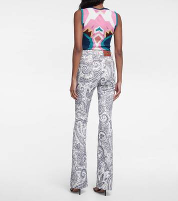 Paisley printed flared jeans | Etro