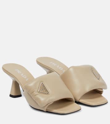 Pantoletten aus Leder | Prada