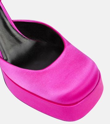 Medusa Aevitas satin platform pumps | Versace