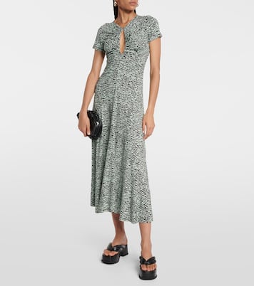 White Label zebra-print keyhole maxi dress | Proenza Schouler