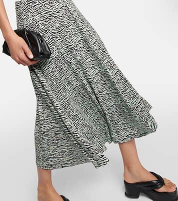 White Label zebra-print keyhole maxi dress | Proenza Schouler