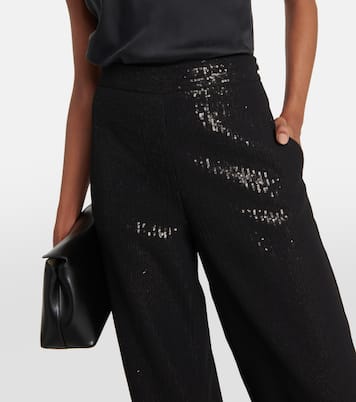 Pantalon ample Stelvio à sequins | Max Mara