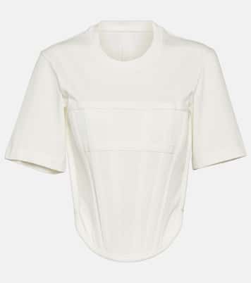 Camiseta Corset en jersey de algodón | Dion Lee