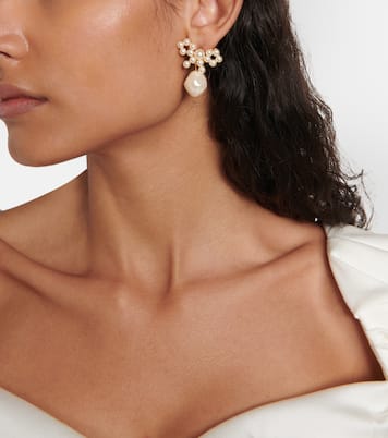 Bridal Kingsley embellished earrings | Jennifer Behr