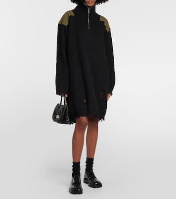 Abito felpa in cotone e lana | MM6 Maison Margiela