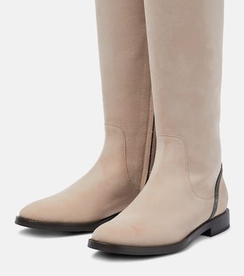 Botas altas de ante adornadas | Brunello Cucinelli