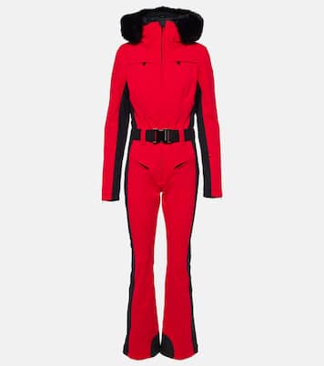 Parry faux fur-trimmed ski suit | Goldbergh
