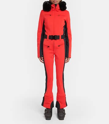 Parry faux fur-trimmed ski suit | Goldbergh