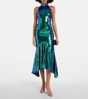 Sequined fishtail midi dress | Alexandre Vauthier