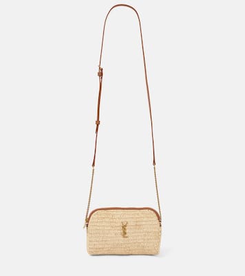 Sac Gaby en raphia et cuir | Saint Laurent
