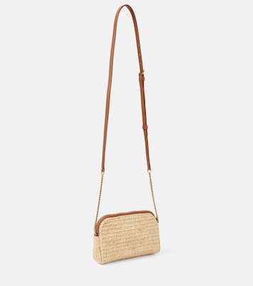 Sac Gaby en raphia et cuir | Saint Laurent