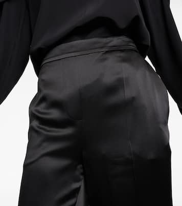 Pantaloni regular Tova in raso di seta | Joseph