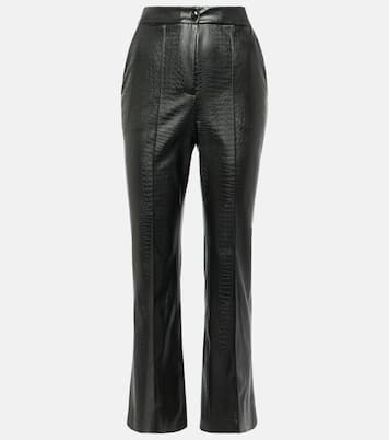 Pantalon évasé Queva en cuir synthétique | Max Mara