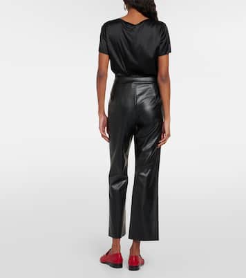 Pantalon évasé Queva en cuir synthétique | Max Mara