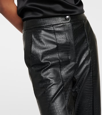 Pantalon évasé Queva en cuir synthétique | Max Mara