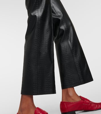 Pantalon évasé Queva en cuir synthétique | Max Mara