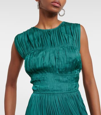 Delia pleated satin gown | Ulla Johnson