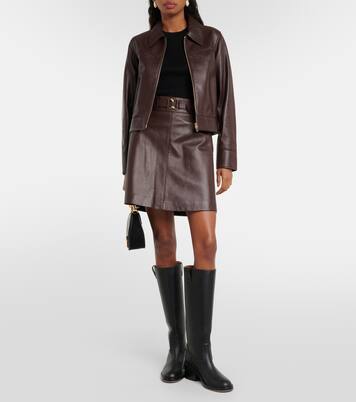 Leather miniskirt | Chloé