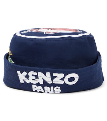 Cappello da pescatore in cotone con stampa | Kenzo Kids