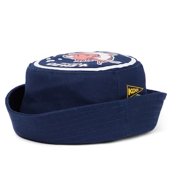 Cappello da pescatore in cotone con stampa | Kenzo Kids