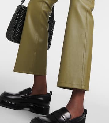 Stretch Duke leather straight pants | Joseph