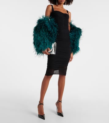 Mantella con piume | Dolce&Gabbana