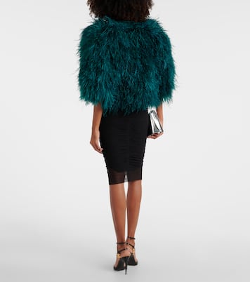 Mantella con piume | Dolce&Gabbana