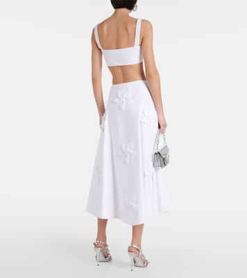 Bralette aus Baumwollpopeline | Valentino