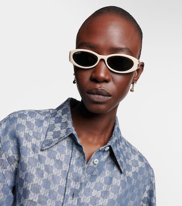 Gafas de sol ovaladas con GG | Gucci