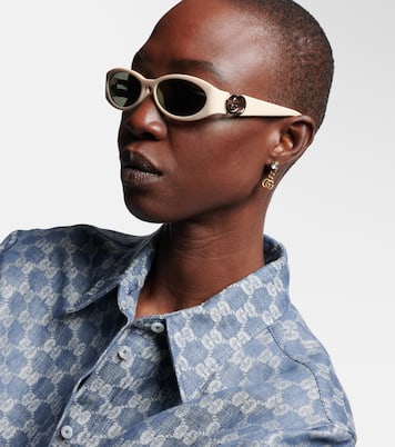 Gafas de sol ovaladas con GG | Gucci
