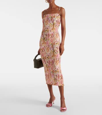 Robe midi Golden à fleurs | Zimmermann
