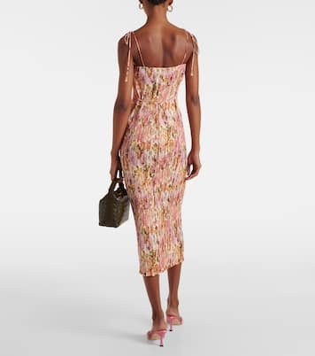 Robe midi Golden à fleurs | Zimmermann