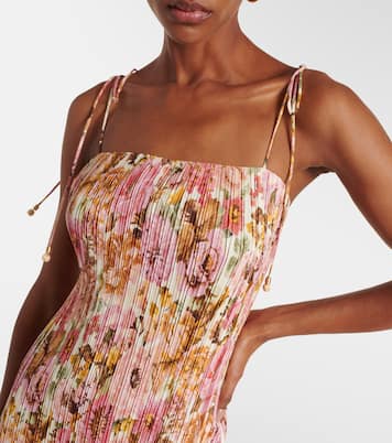 Robe midi Golden à fleurs | Zimmermann