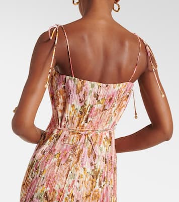 Robe midi Golden à fleurs | Zimmermann